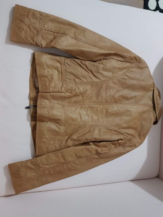 Geaca din piele naturala Made in Italy,noua cu eticheta
