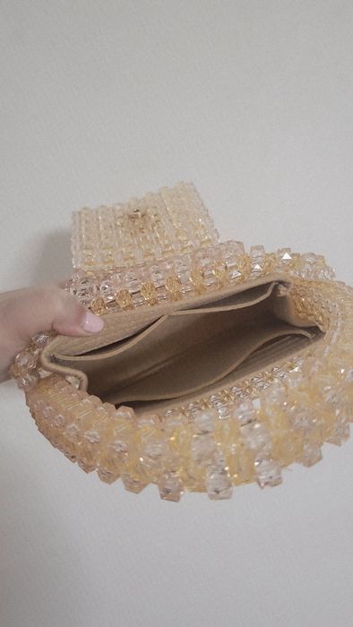 Beaded bag lucrată manual