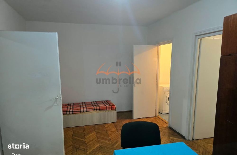 Apartament de inchiriat 2 camere, semidecomandat 46m², et.14, parcare