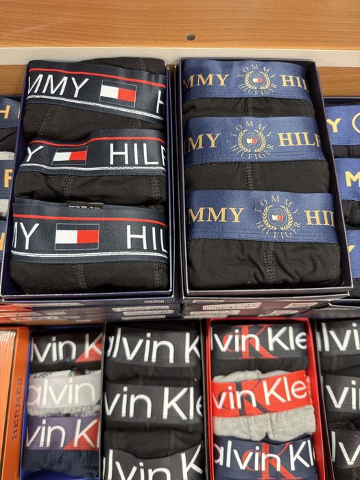 Boxeri barbati 3 la set ck versace prada lacoste tommy