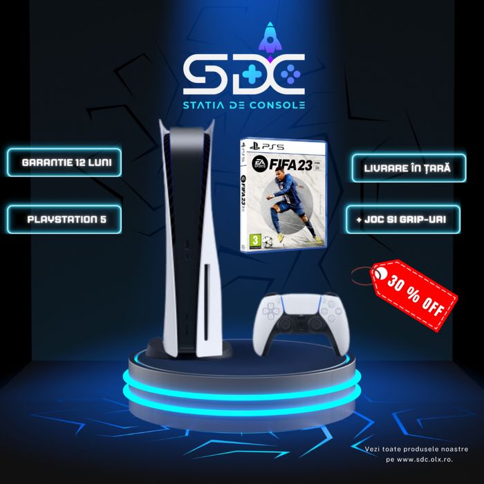 PS5 (PlayStation 5) Disk + JOC Bonus | Garantie 12 LUNI| 1 Controller