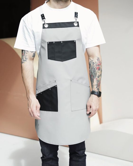 Профессиональный фартук для официантов / бариста / поваров — пошив под