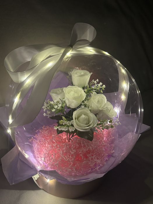 Шар с Цветами внутри!!!