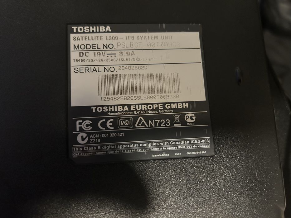 Toshiba satelite L300