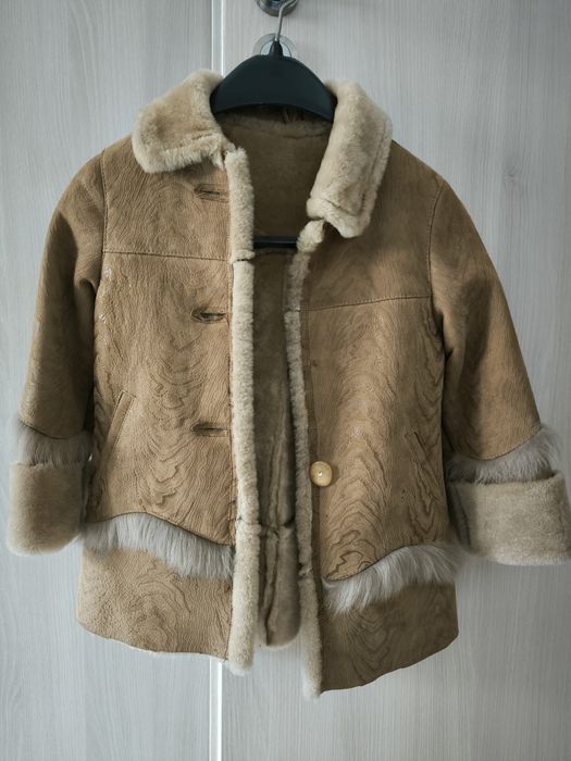 Cojoc Din Piele Cu Blana Copii