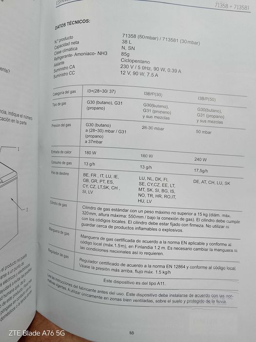 Хладилник ракла на 12в/220/газ