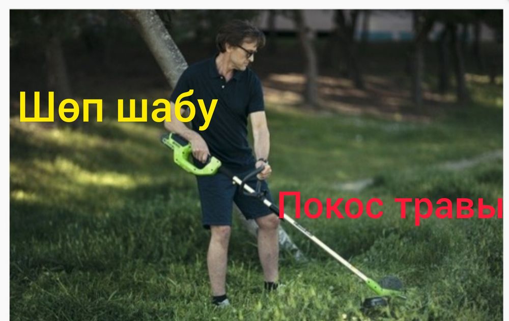Покос травы. Шөп шабу