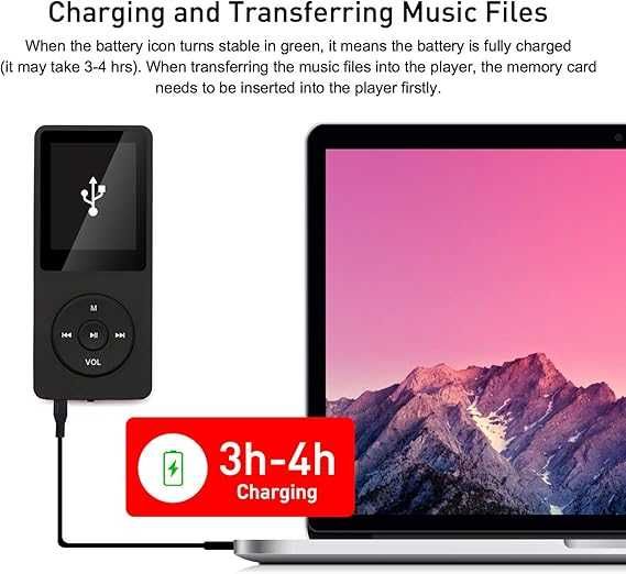 Arungo MP3 плейър 64GB , гласов рекордер, електронна книга, HD екран