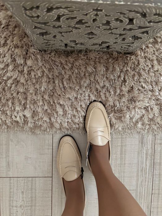 Стилни мокасини ZARA ЕСТЕСТВЕНА кожа