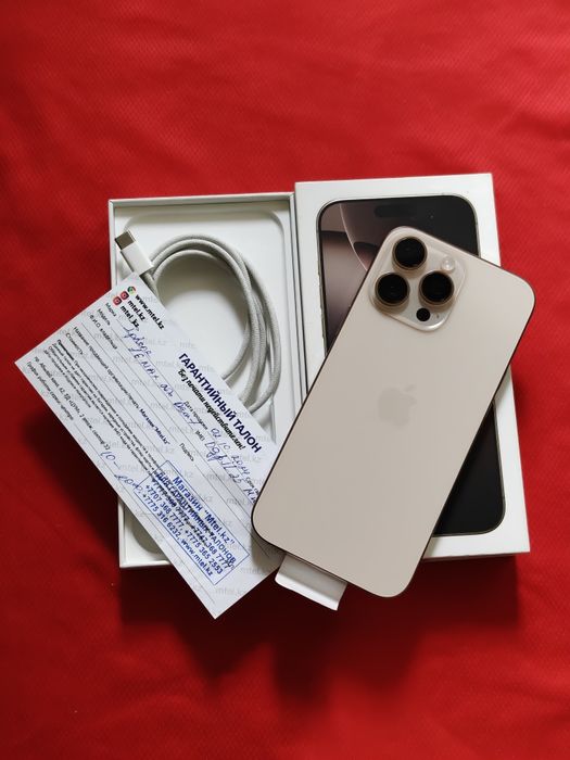 iPhone 16 Pro Max 256 gb akb 100