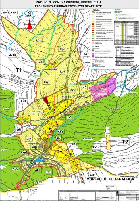 Teren extravilan, Padureni 20700 mp, alipit padure