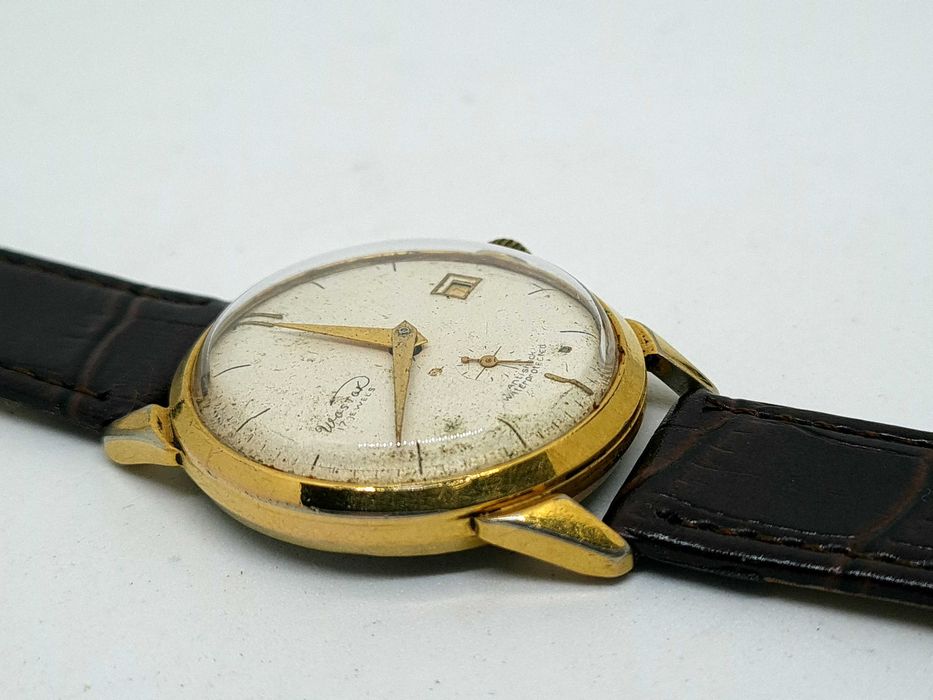 ceas Wostok cal. 2605, 17 rubine, placat cu aur, anii '60