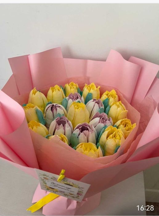 Зефирные букеты на 1сентября