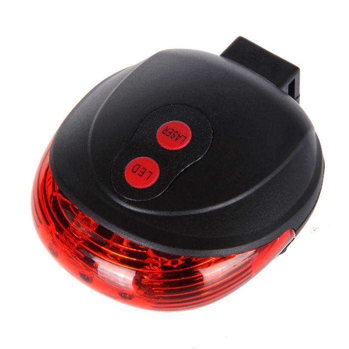 Far față 300 lumen + stop spate laser + mănuși bicicleta set - lumini