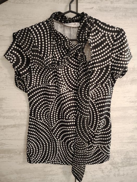 Дамска блуза/риза на бели точки, L/ХL