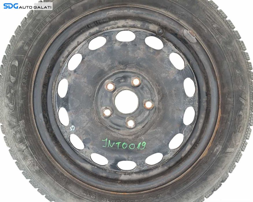 Janta Roata Rezerva Normala Tabla Otel 205 55 16 R16 M+S Volkswagen Passat B5.5 2001 - 2005 (1K0601027A 6 1/2JX16H2 ET50) [JNT0019]