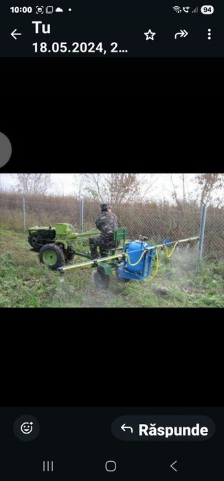 ERBICIDATOR PULVERIZATOR 125 l motocultor tractor atv 15 cp