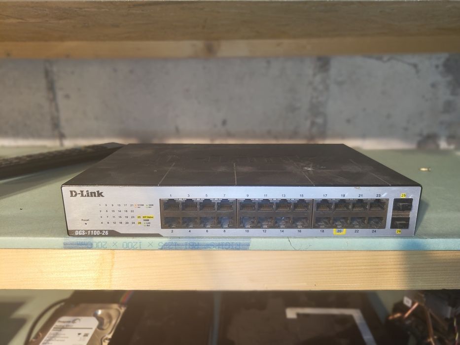 Switch 24 port gigabit 2 SFP D-Link DGS-1100-26