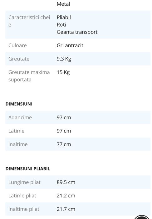 Tarc de joaca Asalvo Dandelion, Antracit