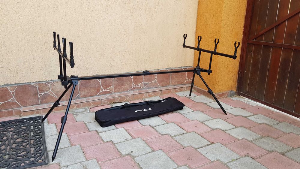 Rod pod FL BLACK EDITION pentru 4 lansete cu 4 picioare Quad Pod FL158