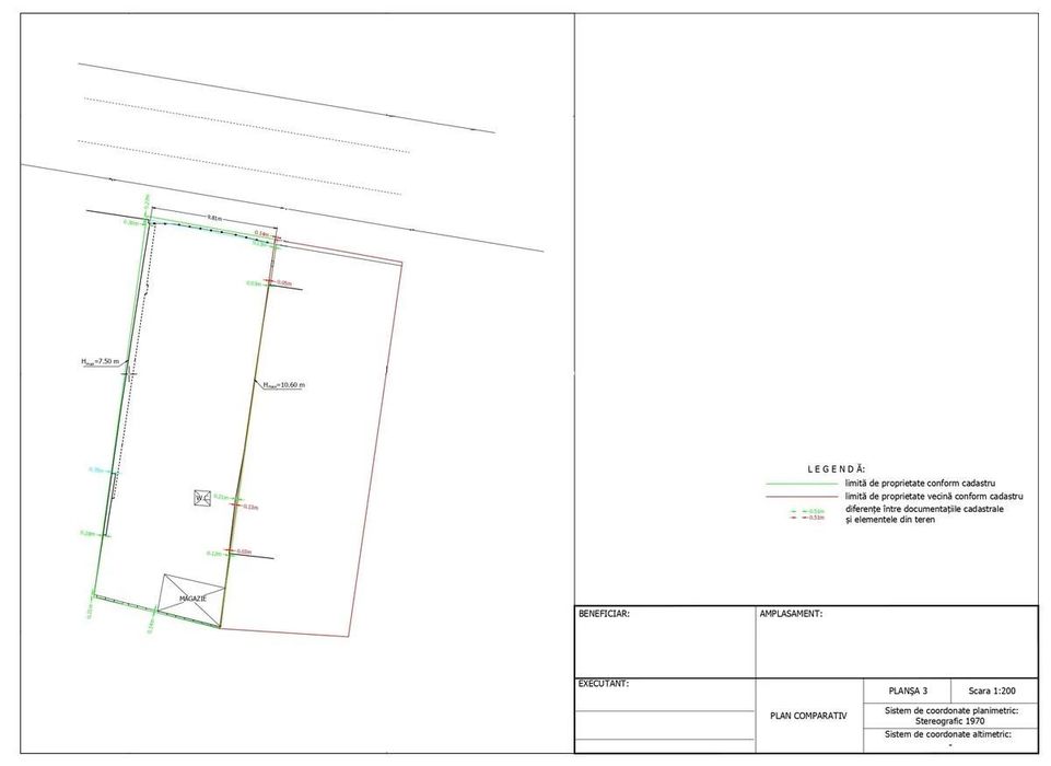 Vanzare teren 304mp ideal imobil rezidential S+P+2+3 retras Cotroceni