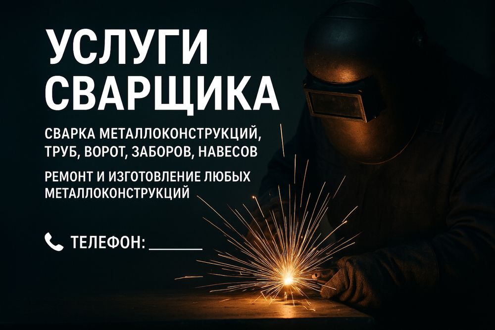 Сварочные работы, монтаж демонтаж