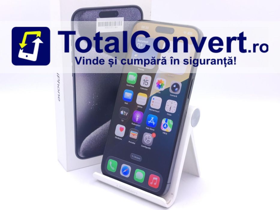 Apple iPhone 15 Pro Max 256GB Black, Garantie 24 luni | #D90337