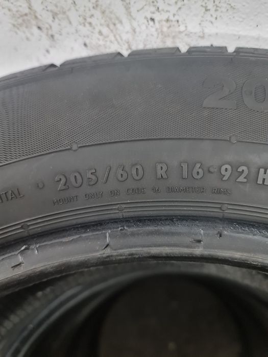 4x 205/60/16 M+S CONTINENTAL PROFIL 5.1MM DOT 2016 RFT Stare impecabil