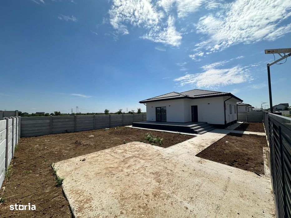 Casa in Clinceni cu incalzire in pardoseala, placa de beton si tripan