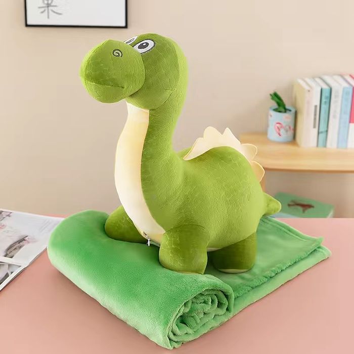 Подушка-игрушка плед стич и дракон