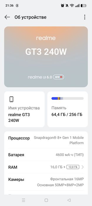 Realme gt 3 240ватт