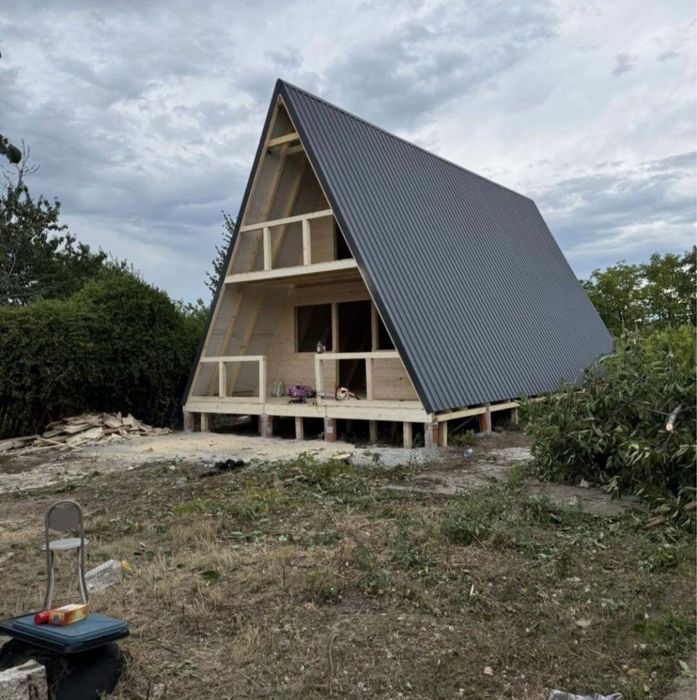 Vand cabane din lemn tip A