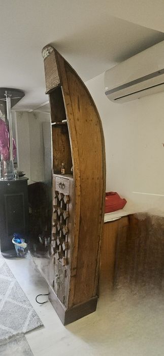 Dulap-Bar rustic forma barca