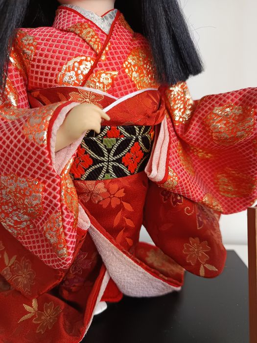 Антикварна порцеланова японска кукла Japanese ichimatsu ningyo