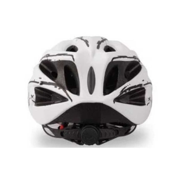 Casca Bicicleta, Viziera detasabila, Aerodinamica, Dimensiune reglabila 54-62cm, Alb cu Negru