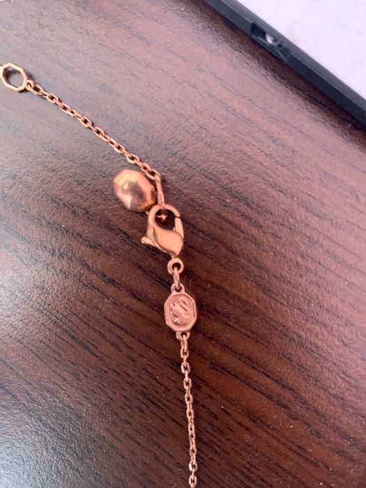 Колие със сваровски Rose Gold