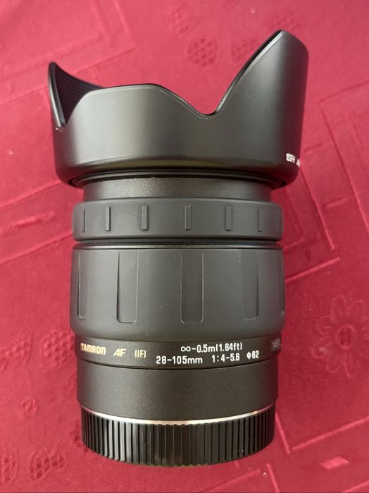 Tamron AF 28-105mm f/4-5.6 за Canon EF (+ сенник)