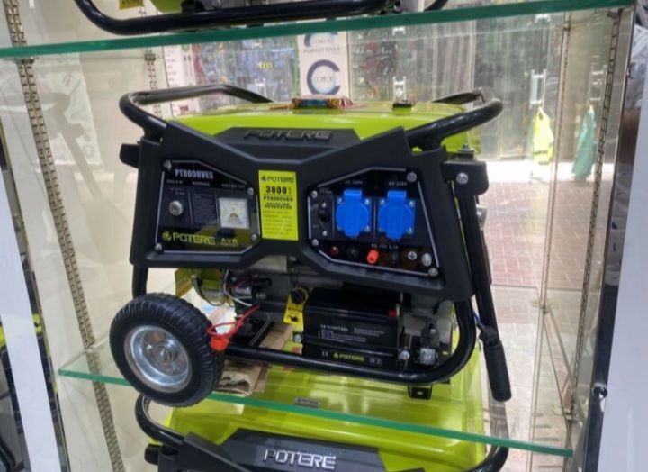 Генератор бензиновый движок POTERE 3.8 кВт со склада