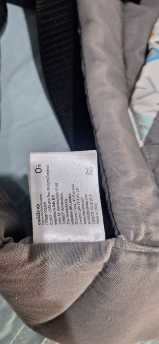 Marsupiu ergonomic Infantino Cuddle Up cu glugă – Stare foarte bună