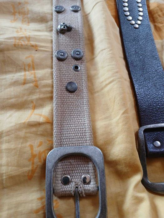 Мъжки кожен и текстилен колан