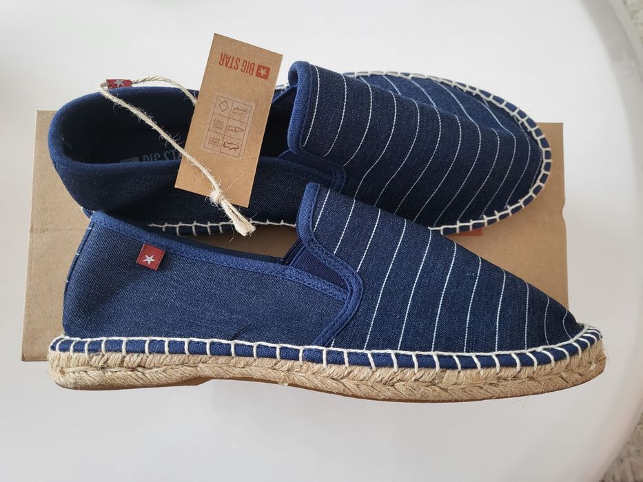 Espadrile/pantofi din pânză BigStar, mărimea 41, noi-nouțe, cu etichetă, în cutia originală