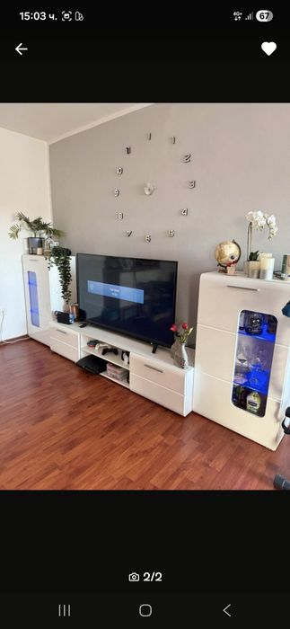 Холна секция от бял гланц