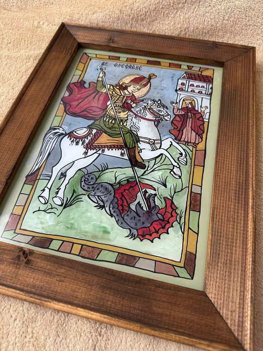 Icoana pe sticla - Sf Gheorghe