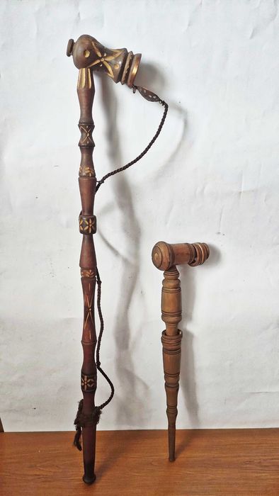 2 стари дървени лули ръчна изработка