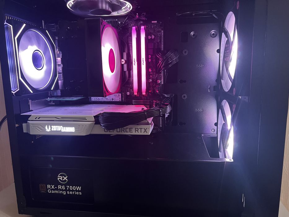 Игровой компьютер Ryzen 5 5500 / RTX 3060 Ti / 32 ГБ RGB