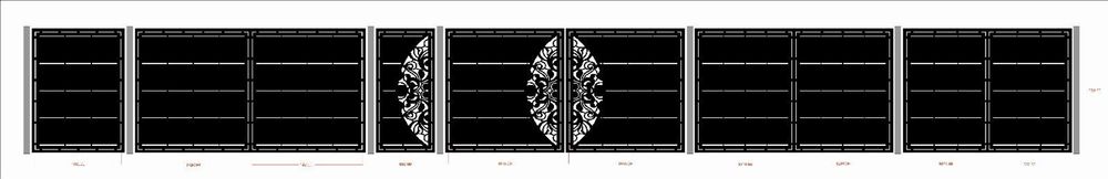 Porti si garduri din tabla decupata