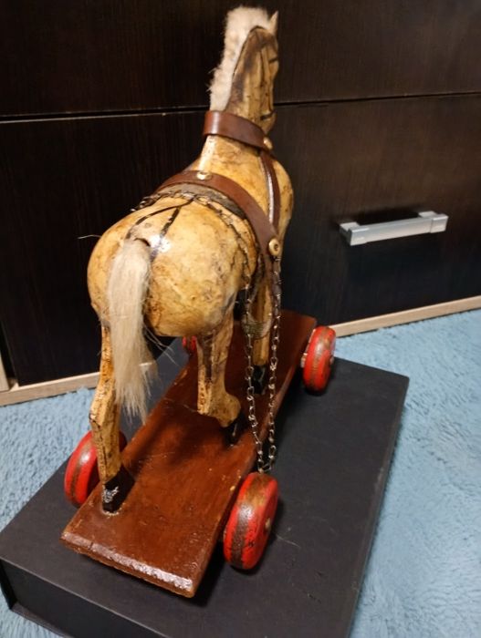 Căluț de jucărie de colectie ,antic,