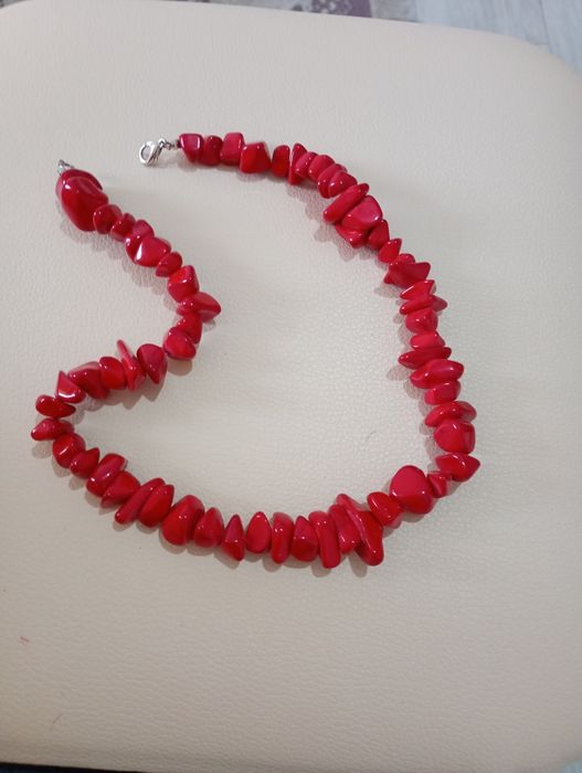 Бусы, коралл, 45 см.