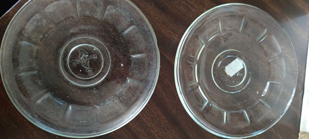 Стъклени съдове за ядки, чинийки, пепелници