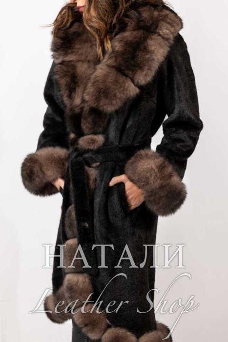 Дамски ексклузивен кожух от Алпака Милица